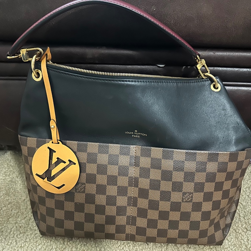 Louis Vuitton Madia Damier Ebene Calfskin